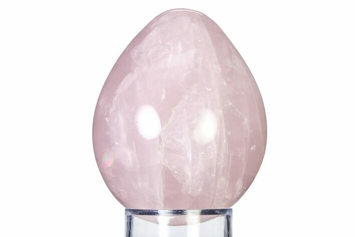 Polished Rose Quartz Egg - Madagascar #318306